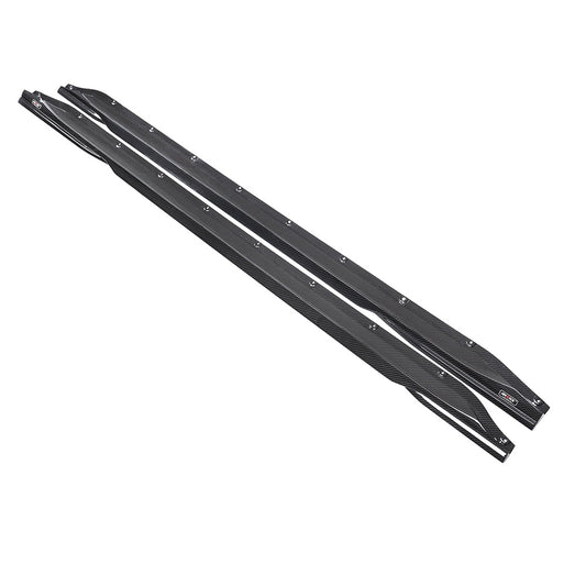 For BMW M3 M4 G80 G82 G83 2021+ Dry Carbon Fiber Side Skirt Set M Carbonique Style - photo 2