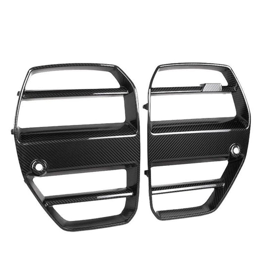 BMW M3 M4 ST dry carbon fiber front kidney grilles - photo 3