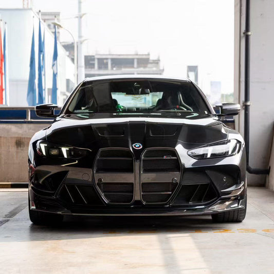 Dry carbon fiber R44 II SP2 front diffuser and lower bumper body kit for BMW G80 and G82 models - photo 2