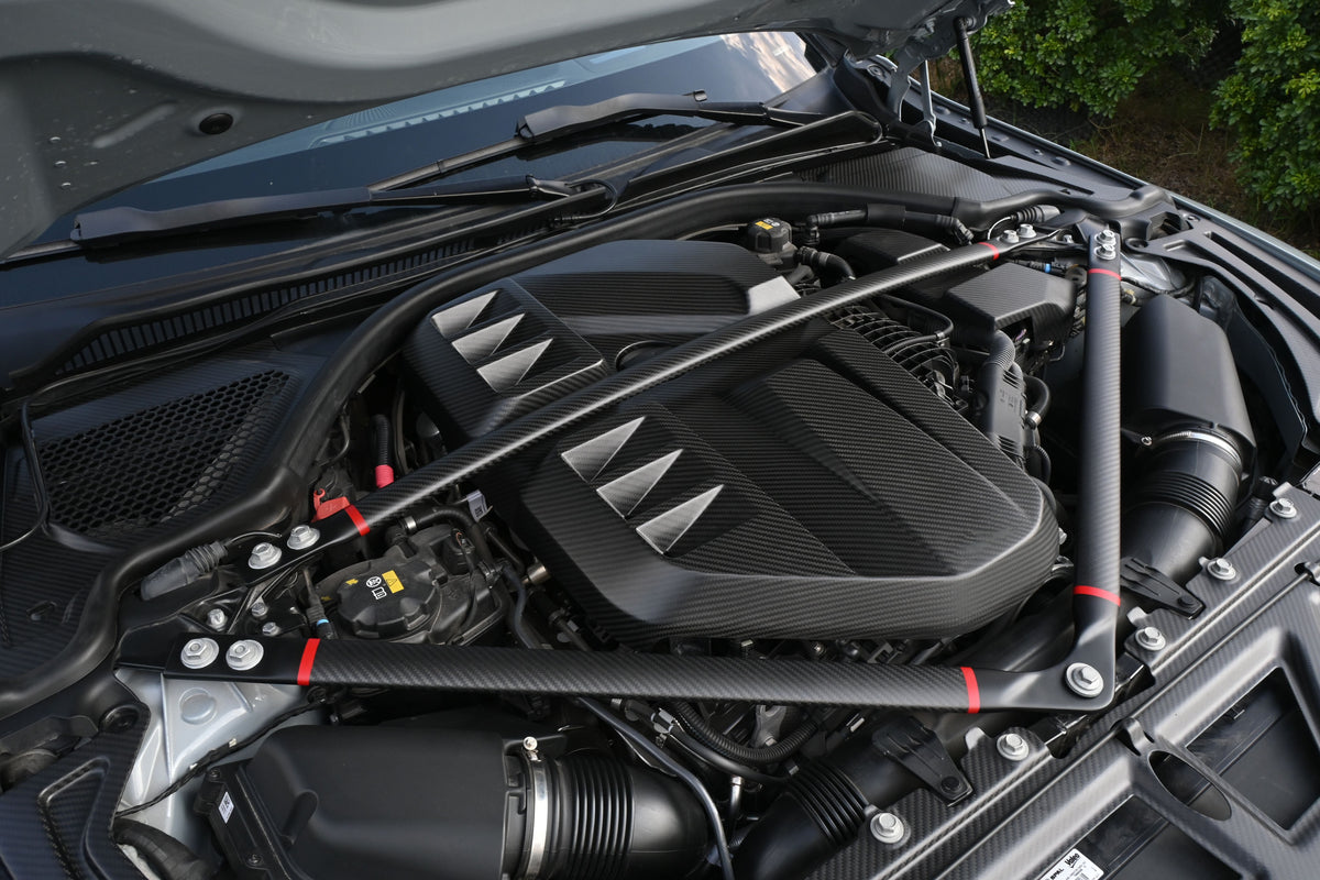 MCarbonique Dry Carbon Engine Strut Brace | BMW G80/G82/G87 — photo 3