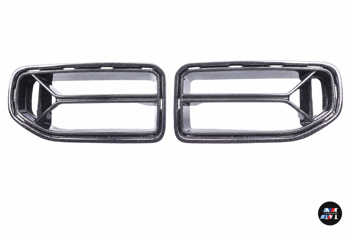 MCarbonique branded product photo — MCarbonique G87 M2 CSL-Style Dry Carbon Front Grilles — photo 1