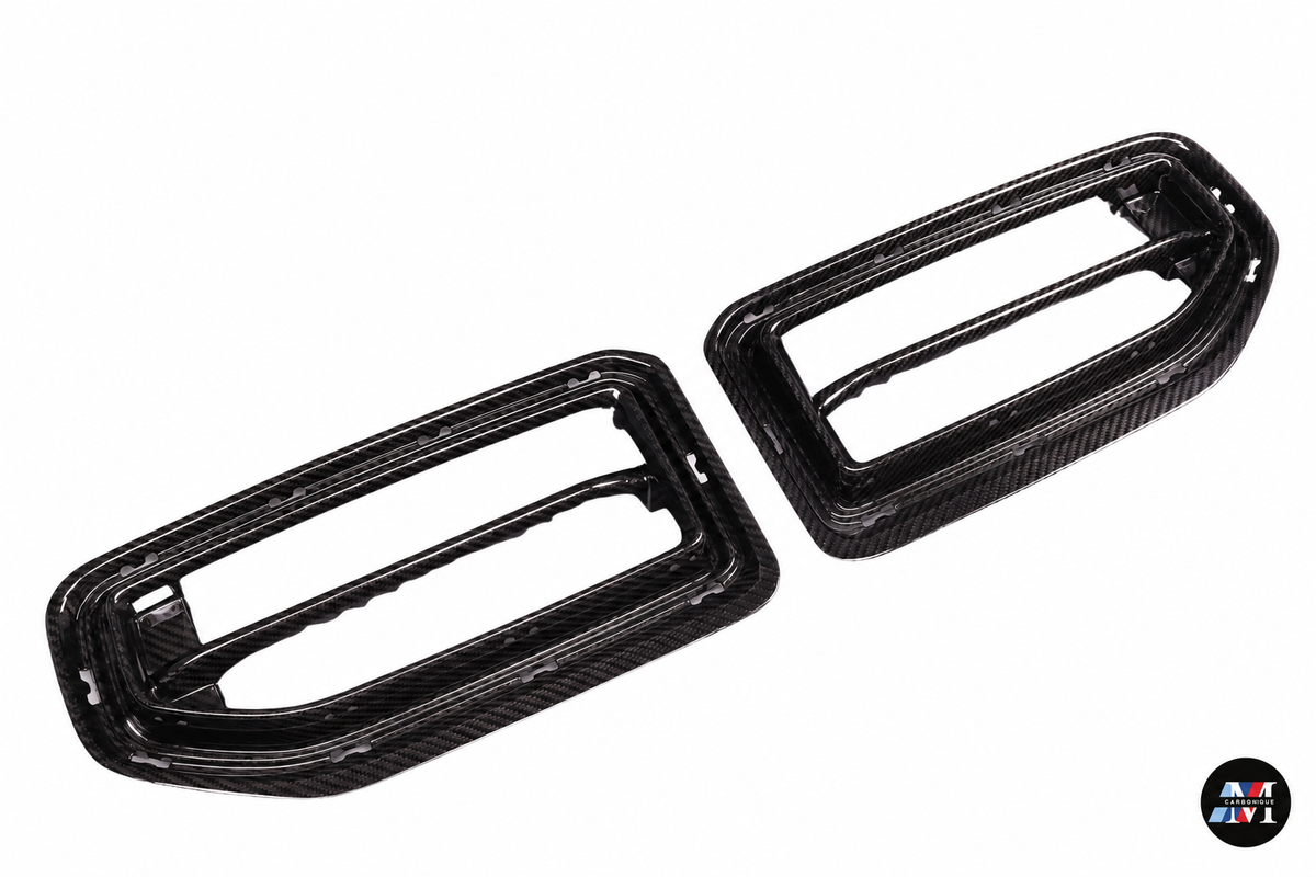 MCarbonique branded product photo — MCarbonique G87 M2 OEM-Style Dry Carbon Front Grilles — photo 1