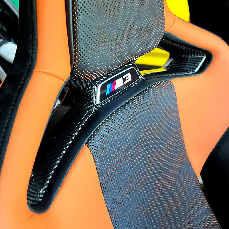 BMW G80 G82 G87 Carbon Fiber Seat Center Trim Cover — M Carbonique
