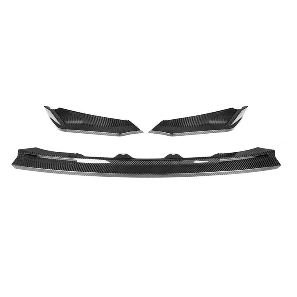 BMW M3/M4 G80/G82 Dry carbon fiber three-stage V-shaped front lip - photo 1
