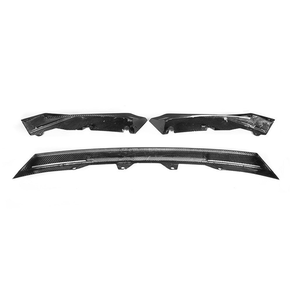 BMW M3/M4 G80/G82 Dry carbon fiber three-stage V-shaped front lip - photo 5