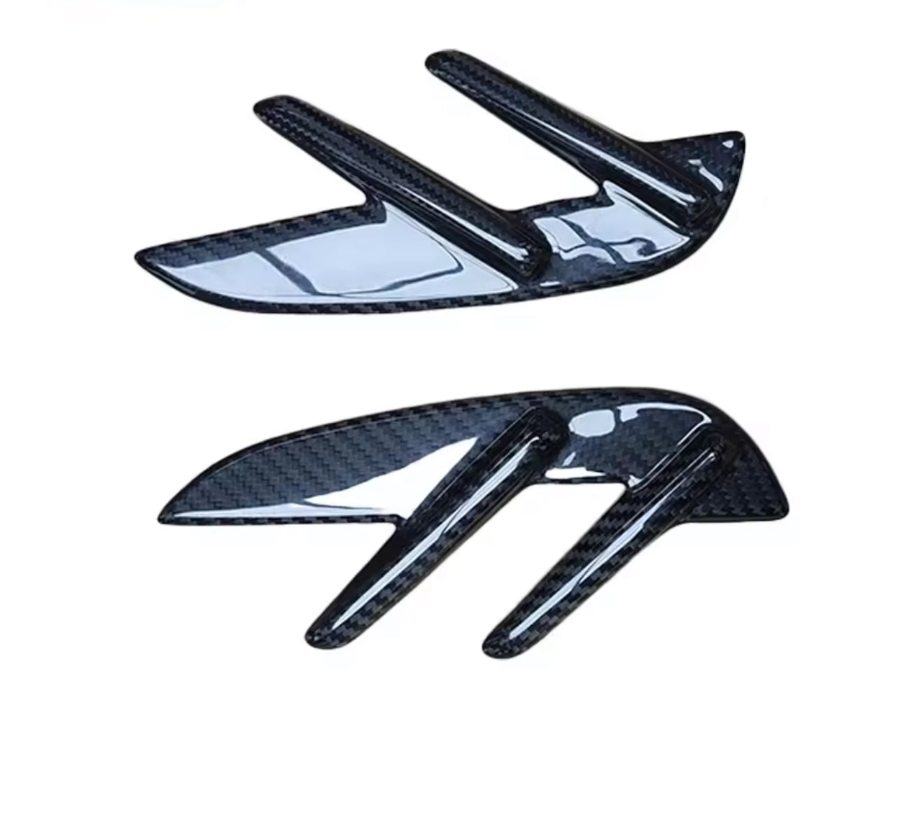 G80/G82/G83 BMW M3/M4 Dry Carbon Fiber Front Fender Wing Blade Trims – 2 Piece Set
