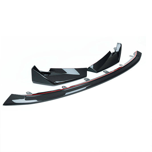 BMW M3/M4 G80/G82 Dry carbon fiber CSL three-stage front lip - photo 1