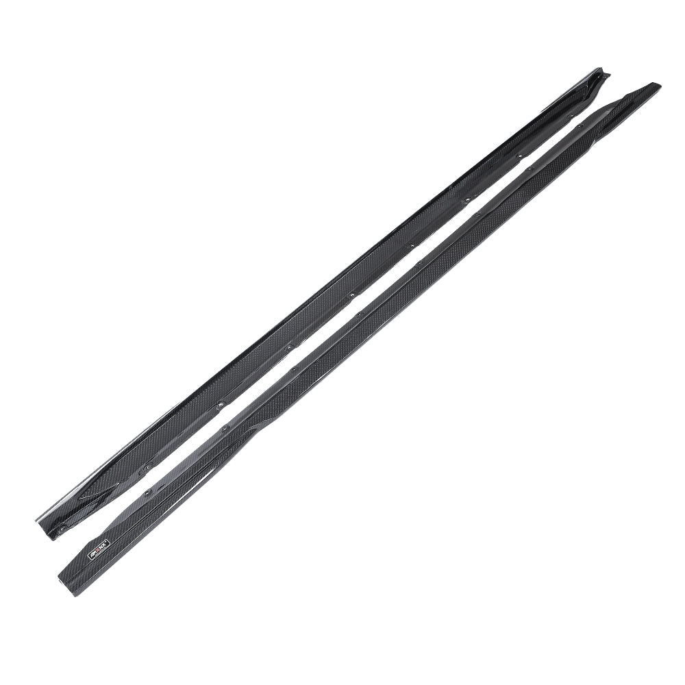 For BMW M3 M4 G80 G82 G83 2021+ Dry Carbon Fiber Side Skirt Set M Carbonique Style - photo 1