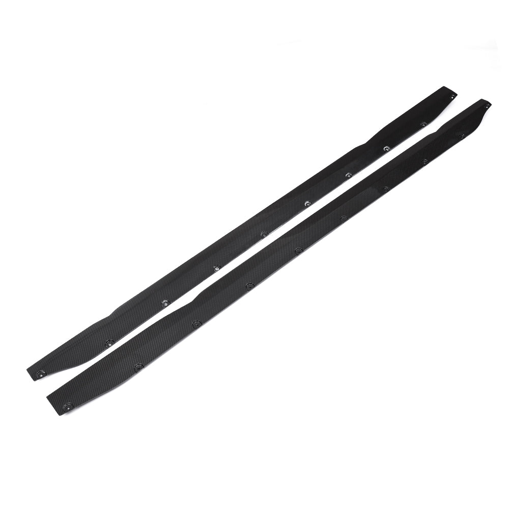 For BMW M3 M4 G80 G82 G83 2021+ Dry Carbon Fiber Side Skirt Set M Carbonique Style - photo 3