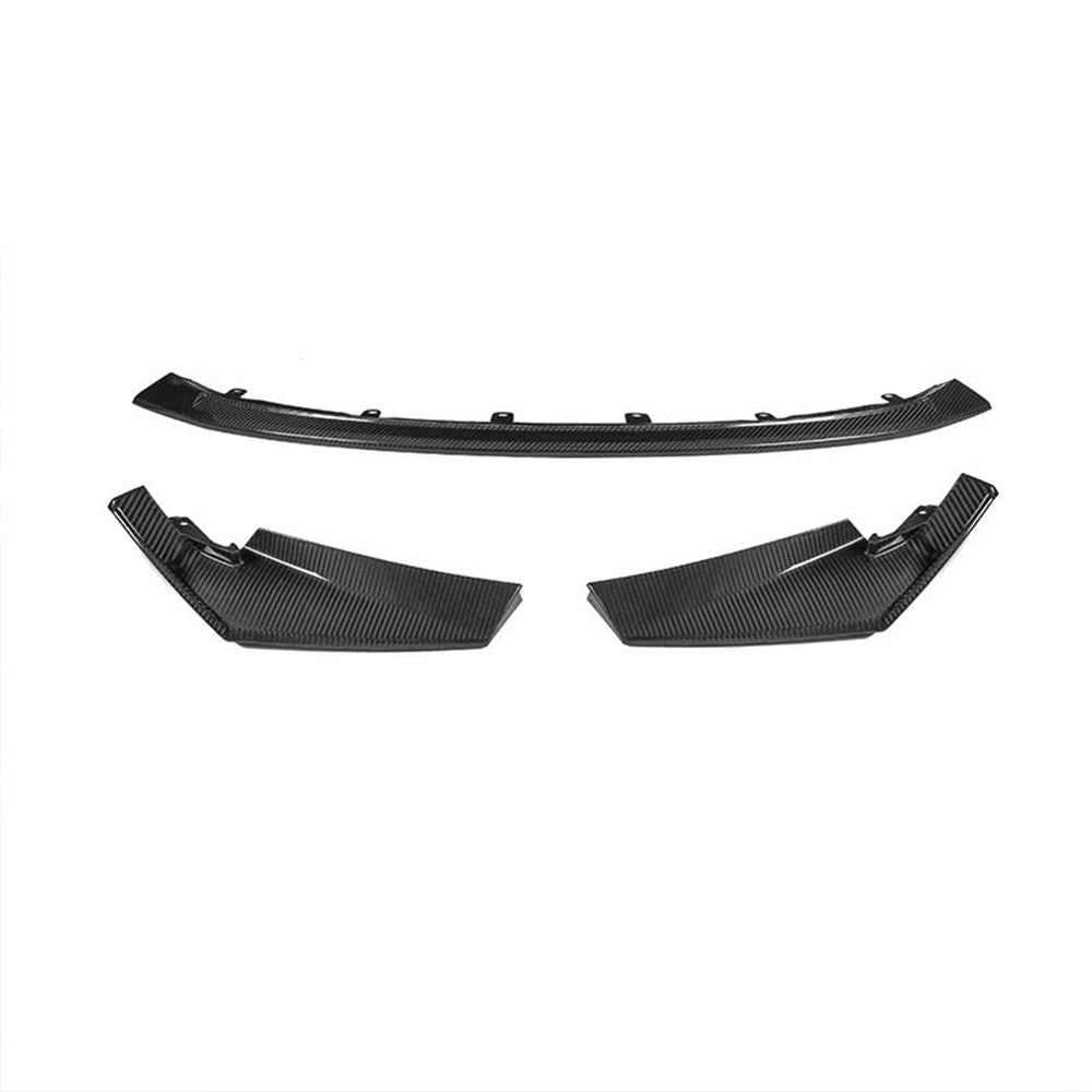 BMW M3/M4 G80/G82 Dry carbon fiber CSL three-stage front lip - photo 4