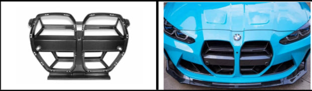 G80/G82 BMW M3/M4 Dry Carbon CSL Front Grille (Available with Mesh Guard)