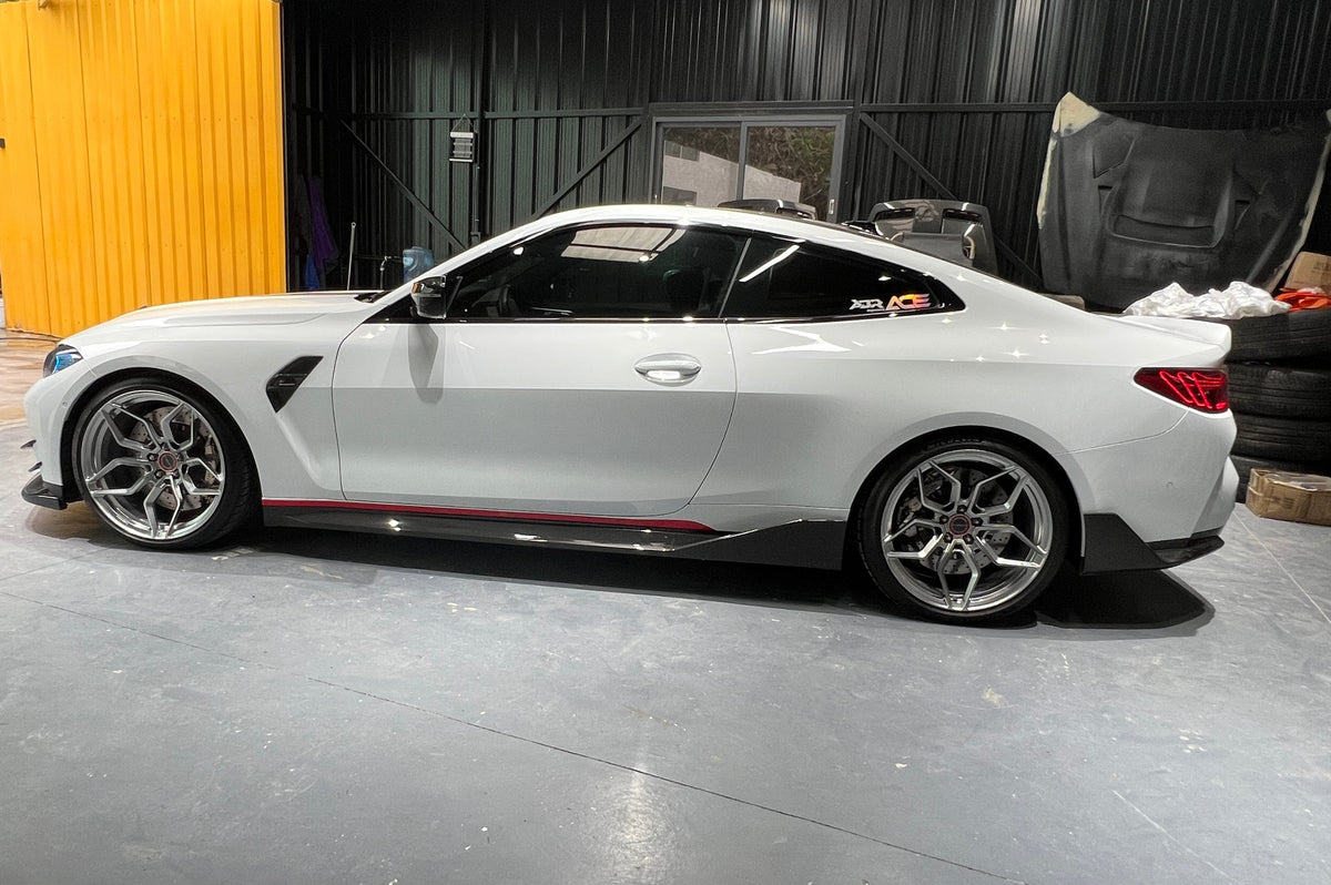 BMW G80 M3 & G82 M4 Pre-Preg Carbon Fibre Side Skirts by M Carbonique (2021+) - photo 13