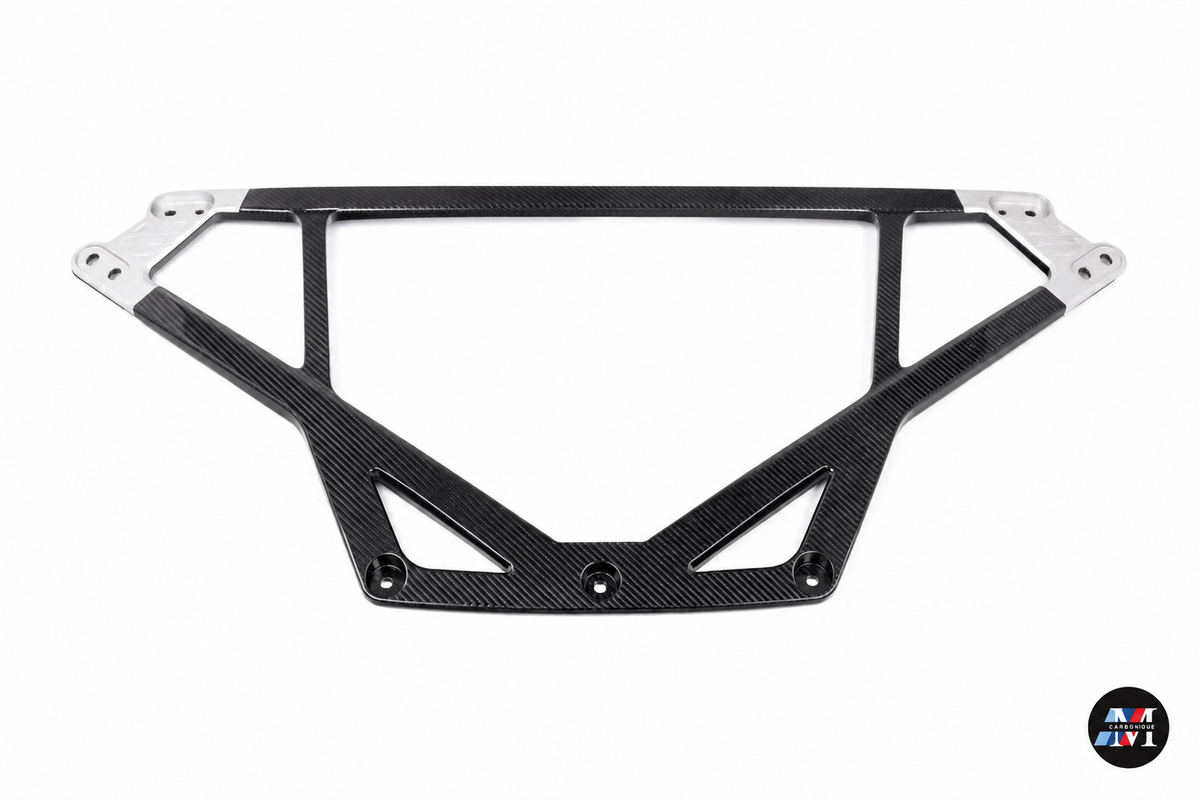 MCarbonique branded product photo — MCarbonique G80/G82/G87 CSL-Style Dry Carbon Strut Brace — photo 1