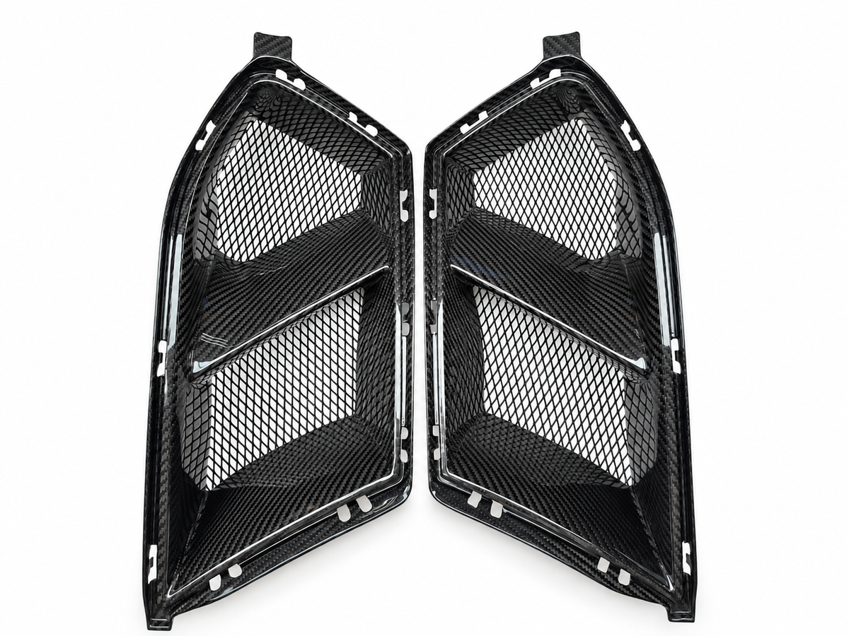 MCarbonique Dry Carbon Front Air Inlets | BMW G80/G82 — product on white background